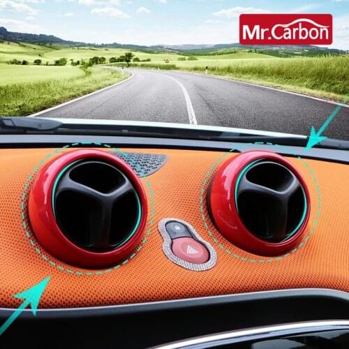 Car Air Conditioner Vent Slit Decorative Stickers Air Outlet Shell For New Smart 453 Fortwo Forfour Car Modification Accessories