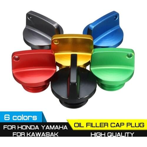 For Honda For Kawasaki Ninja Universal CNC Motorcycle Engine Oil Filler Cap Crankcase Cap Engine Oil Filler Screw Cover Plug