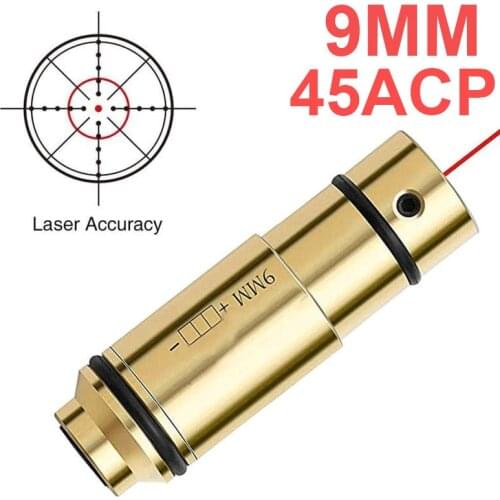 Laser Bullet 9mm Bore Sight Cal for Dry Firing Training Hunting Shooting 9mm Laser Sight Red Dot Trainer Laser Potente