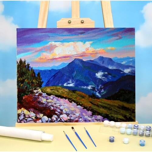 Landscape After The Thunderstorm Painting By Numbers Package Oil Paints 50*70 Oil Painting Decorative Paintings For Art