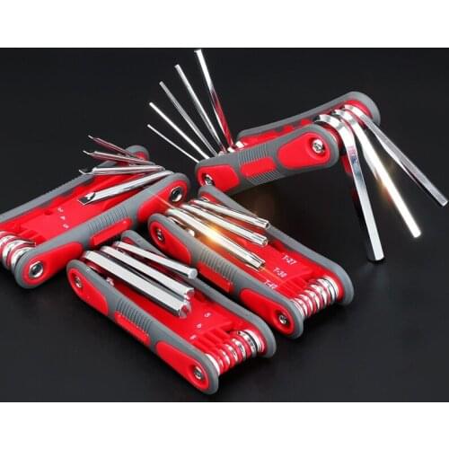 Mini Multifunction Folding Screwdriver Hexagon Wrench set Multi-size Spanner Repair Tool Screwdriver bit Hand Repair Tool Kits