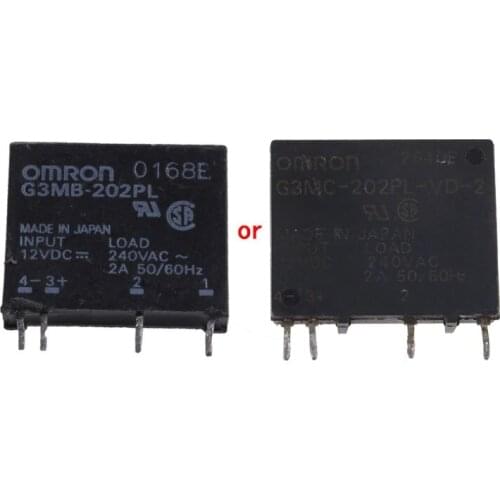 New Solid State Relay G3MB-202PL DC-AC PCB SSR In 12V DC Out 240V AC 2A