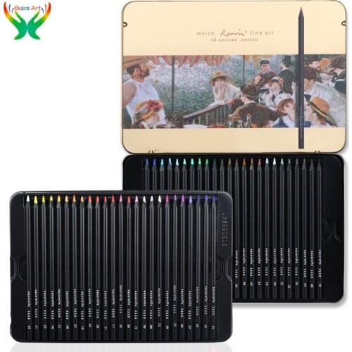 Original 24/36/48 oily/water-soluble color pencil Marco hand-painted drawing black wood color pencil beginners children using