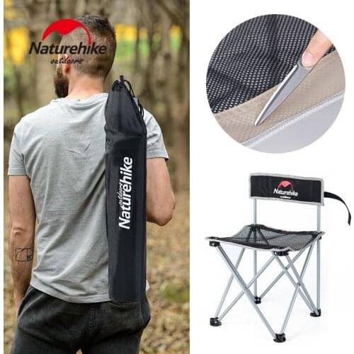 Naturehike Camping Chair Portable Folding Backrest FishingChair Outdoor Picnic Camping Beach BBQ Travel NH16J001-J