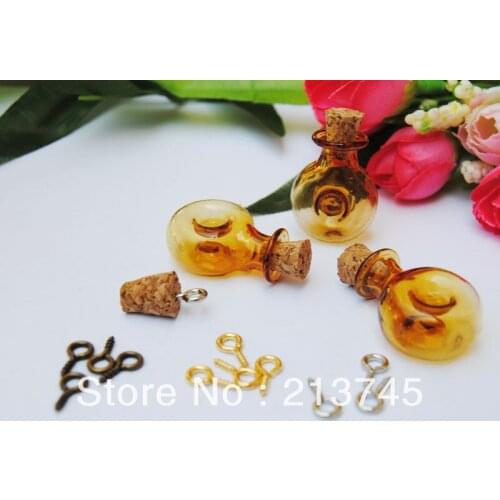 Charm "XO" Bottle Vials Pendant With Cork Freeshipping NEW (color can choose) glass bottle pendant