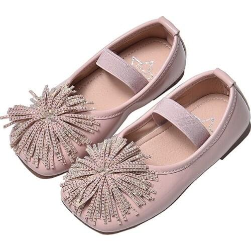 2021New Style Little Girls Princess Shoes for Wedding Party Dance Performance Shoes Kids Chaussure Fille Childrens Single Shoes