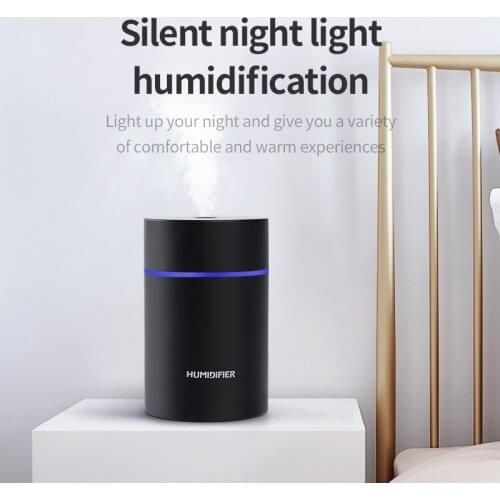 In Stock! 2020 Car Ultrasonic Mini Air Humidifier 300ML Essential Oil Diffuser For Home Car USB Fogger Mist Maker Lamp
