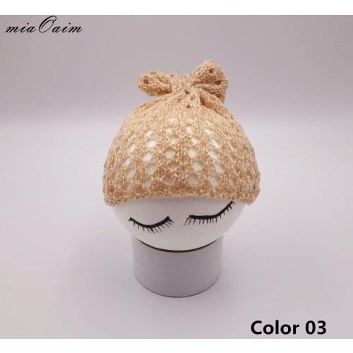 Hot Sale Special Offer Unisex Cotton 0-3 Months Newborn Photography Props Newborn Baby Beanie Hats Accessories Shower Gift