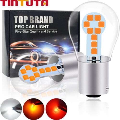 1PC P21W BA15S BAY15D P27W 1157 1156 S25 3030 18SMD Car Backup Reserve Light turn Brake Bulb CANBUS Daytime Running Light