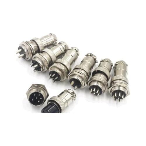 10pcs 4 Pin Male & Female Wire Panel Connector GX16-4