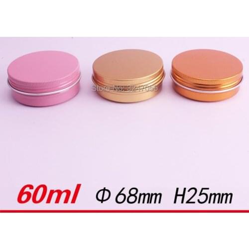 2oz 30pcs 50pcs Pink Empty Cosmetic Containers Packing Tins,60ml/g Elegant Portable Aluminum Cream Jars Women Makeup Beauty Tool