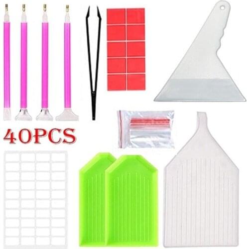 5D Square Round Diamond Painting Tools and Accessories Roller Kits Diamond Embroidery Box for Adults or Kids