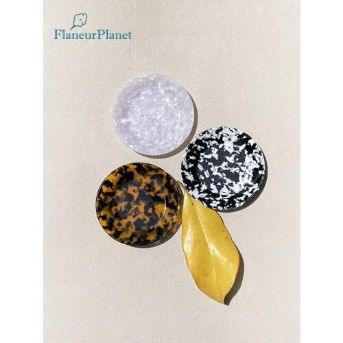 FlaneurPlanet Acetate Jewelry Dish Ring Tray For Wedding Birthday Gift