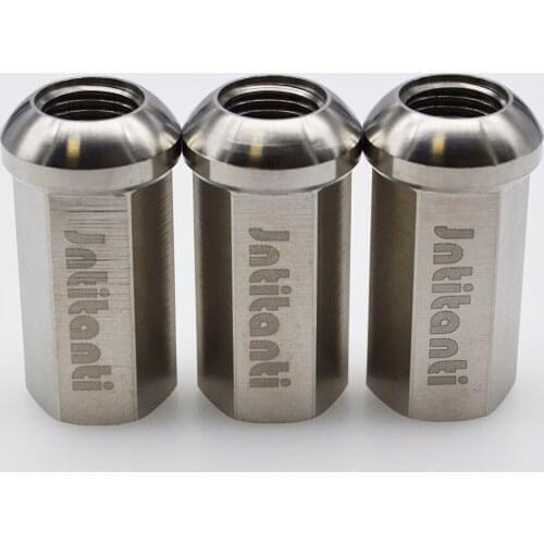 Titanium alloy automotive wheel spherical nut