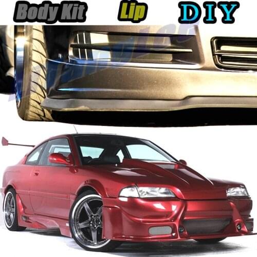 Car Bumper Lip Front Spoiler Skirt Deflector For Rover 200 / 25 SD3 R8 R3 Tune Car Modified Body Kit VIP Hella Flush Lips
