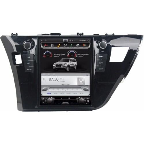 Tesla Style Android 8.1 Car DVD GPS Radio Player for Toyota Corolla 2013-2017 PX6 4G RAM 6 CORES CARPLAY NAVIGATION STEREO IPS