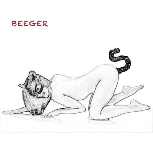 BEEGER Cat Tail Anal Plug and Mask Set,Naughty Kitty Cat Mask,Halloween Carnival Party Mask