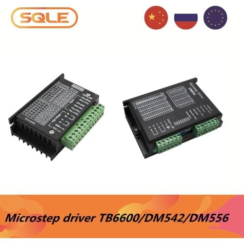 Microstep Motor Driver TB6600 9-42V 4A / DM542 20-50V 4.2A / DM556 20-50V 5.6A stepper motor driver for Nema17 Nema23 Nema24