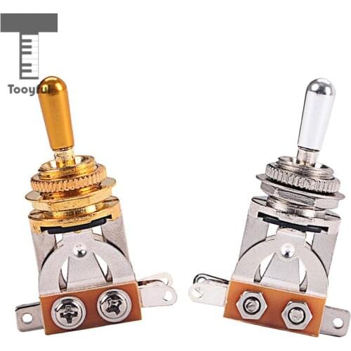Tooyful Durable Alloy Electric Guitar 3 Way Toggle Switch Pickup Selector DIY Musical Instrument Accessory