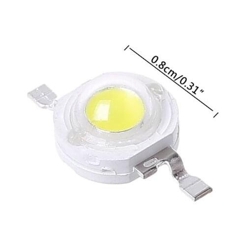 High Power 1W LED SMD Light Chip Energy Saving Lamp Beads Bulbs For DIY White