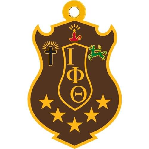 Exquisite college Greek letter society IOTA PHI THETA fraternity symbol jewelry enamel metal badge pendant