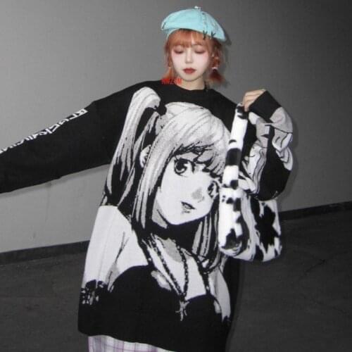 Death Note Misa Cosplay Costumes Anime Amane Sexy Tube Tops Sweater Uniform Outfit Anime Loose sweater suits
