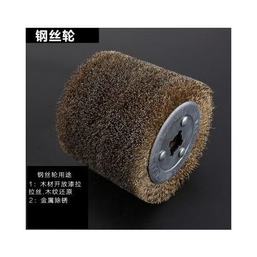 Stainless Steel Wire Drawing Machine Copper-plated Wire Brush Wood Reduction Drawing Wire Polishing Wheel