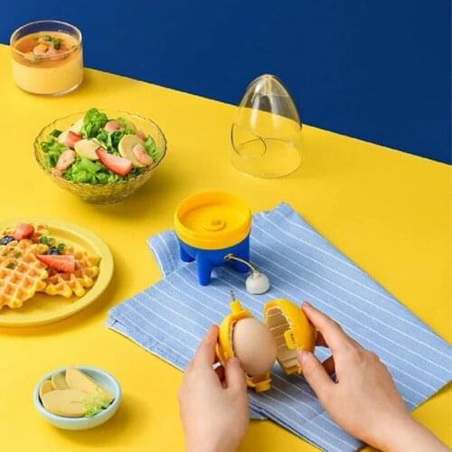 Egg White Yolk Mixer Manual Household Egg Yolk Albumen Blender Shaker without Breaking the Eggs for Kitchen TS2