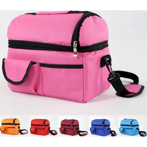 Fashion Insulated Thermal Cooler Lunch Bag Waterproof Insulated Lunch Box Thermal Kids Picnic Simple school students Bag