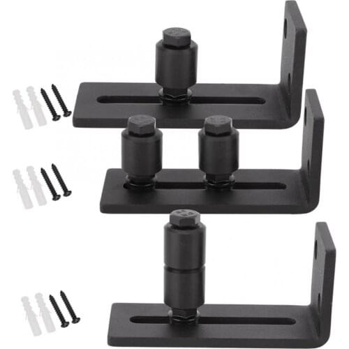 8 in 1 Carbon Steel Adjustable Sliding Floor Guide For Barn Door Hardware Accessory Door Slide Rail Mechanism Furniture