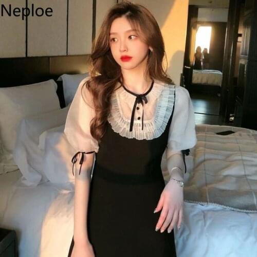 Летние платья с рукавами Neploe China At AliExpress