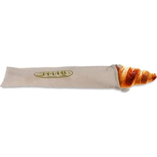 Kitchen Organization Organic Linen Bread Bag Reusable Food Storage Drawstring Bag Loaf And Baguette Bakery Supplies