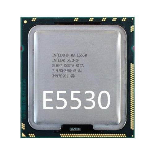 Intel Xeon E5530 e5530 CPU processor /2.4GHz /LGA1366/8MB L3 Cache/Quad-Core/ server CPU Free Shipping, can work