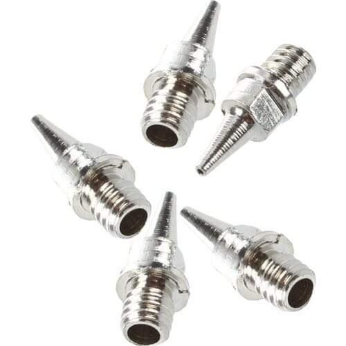 Nozzle Replacement Stainless Steel 0.2mm for Airbrush 5Pcs