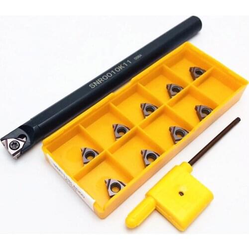 SNR SNR0008K11 SNR0010K11 SNR0012M11 SNR0013N11 SNR0016Q11 internal thread tool holder +10PCS 11IR AG60 CNC carbide inserts