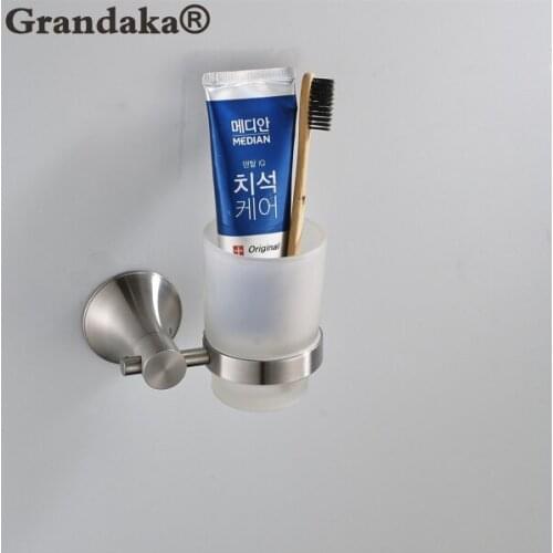 SUS 304 Stainless steel Toothbrush Holders Cup & Tumbler Holders Wall Mounted Toothbrush Holder Bath Hardware sets Bath Product