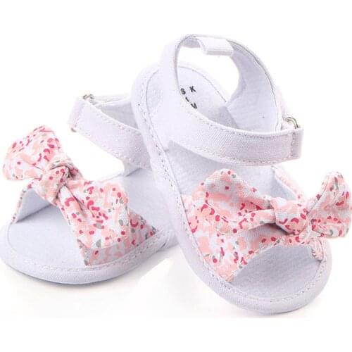 TELOTUNY Children Baby Kids Boys Girls Non-Slip Canvas Shoes Bowknot Summer Flat Walking Shoes Toddlers Newborn Infantil Sandals