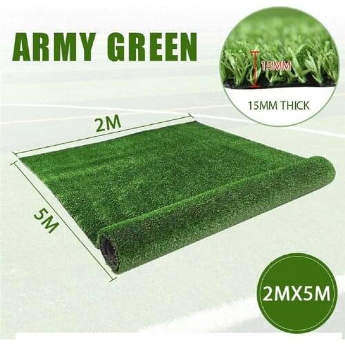 2 × 5M Outdoor Artificial Grass Mat, Indoor Outdoor Landscape Decoration, Lawn Turf Synthetic Rugs Mat