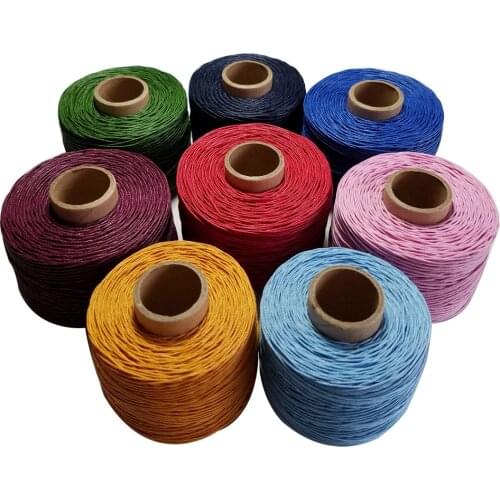 High tenacity 100% Linen waxed thread 100m/roll twine cords Waterproof rope for sewing handmade accessory DIY