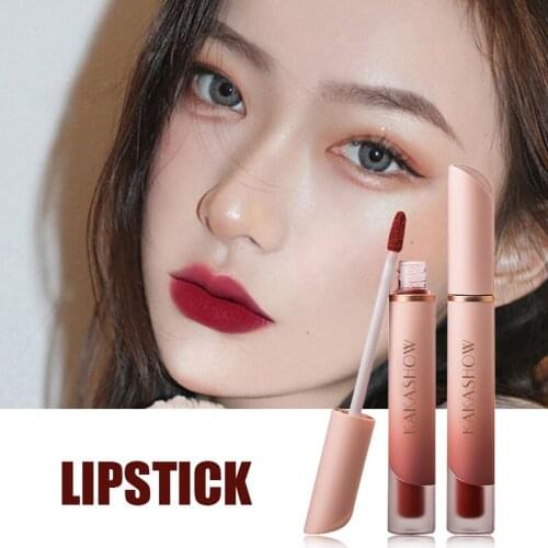 High Quality 6 Colors Velvet Lipstick Vivid Colour Non-Stick Cup Long Lasting Lip Glosses for Women Girl