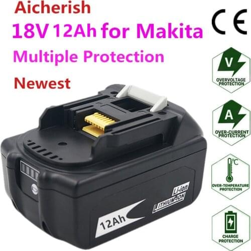 Battery Makita 18V12Ah Suitable For BL1830 BL1840 BL1860 18650 Makita Battery Charger DC18RC DC18RD DC18SD Li-ion 18650