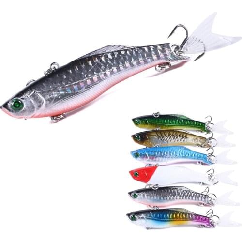 1pcs /Trolling lifelike lure crank bait vib hard bait 8cm/22.5g Artificial 3D eyes rotating wobbler jig sinking Fishing tackle