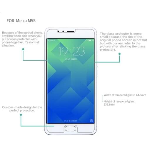 2PCS Tempered Glass For Meizu M5S Ultra-thin Screen Protector for Meizu M5S HD Toughened Protective Film Meizu M5S Glass Cover 9