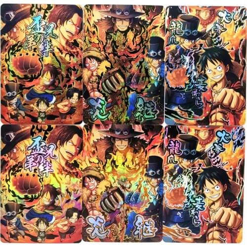 3pcs/set ONE PIECE Luffy Sabo Ace 3 brothers Toys Hobbies Hobby Collectibles Game Collection Anime Cards