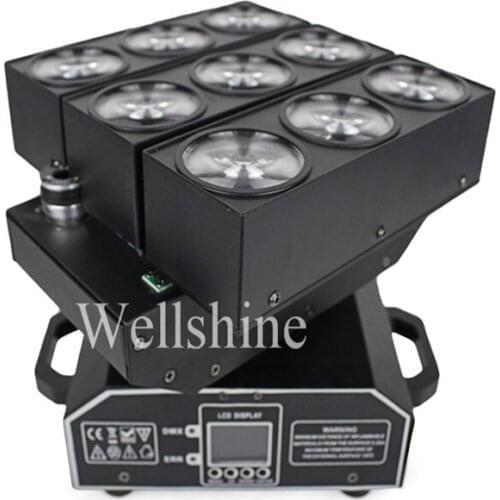 4pcs/Lot 9*10w deformable matrix transformer infinite led moving head light