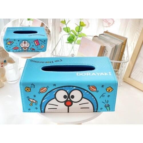 4pcs/lot new 15 patterns cartoon kawaii desk tissue box wholesale home decor removable paper storage box