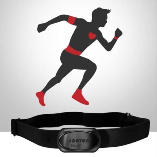 High Wireless Bluetooth Heart Rate Monitor Chest Strap Belt for iPhone iPad Android 4.3 Smartphones & Smart Sport Watches 2018