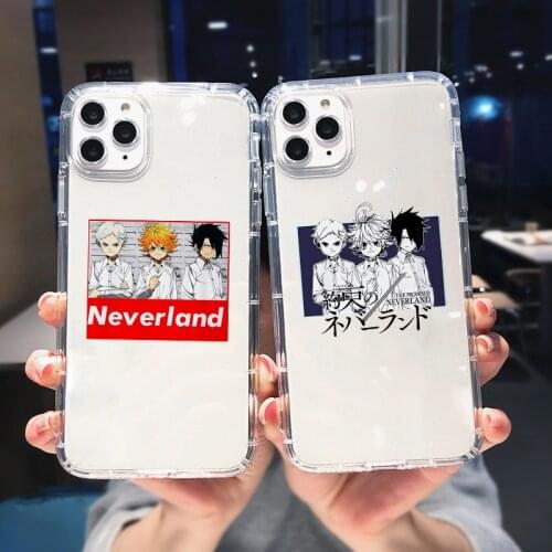 The Promised Neverland Anime Phone Cases for iPhone 12 Pro Max 11 Pro Max X XS XR 7 8 Plus SE2 Soft TPU Ray Isabella Emma Cover