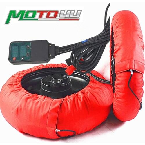 Motorcycle Digital temperature control 0-99 degrees Tire Warmer Set 120/ 200 17 Front and Rear Race Tyre Warmer With Digital