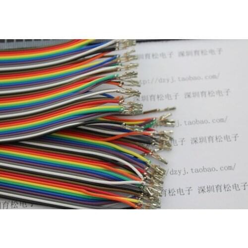 Hot sale Free shipping Line length 30CM colour 40P double head DuPont cable 40 roots a row
